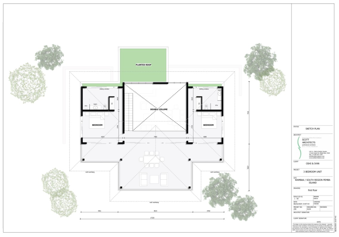 Three bed villa floorplan 2